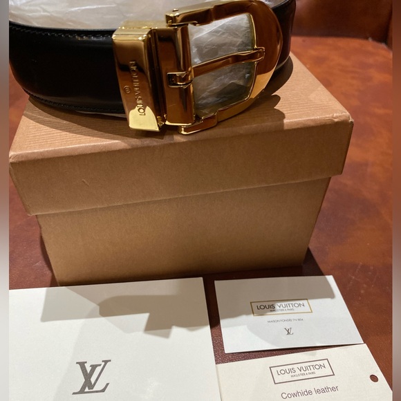 LOUIS VUITTON CEINTURE BLACK CLASSIC BELT - Picture 8 of 9